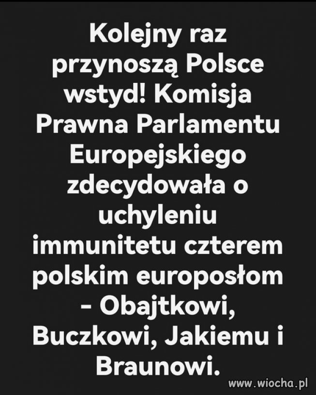 PiS = wstyd! Brawo ,najwyzszy czas!