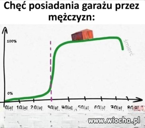 Chęć posiadania garażu przez mężczyzn