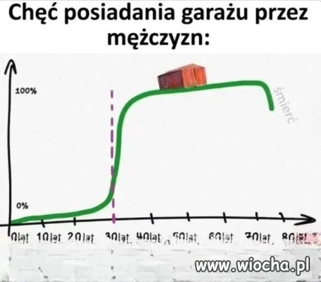 Chęć posiadania garażu przez mężczyzn