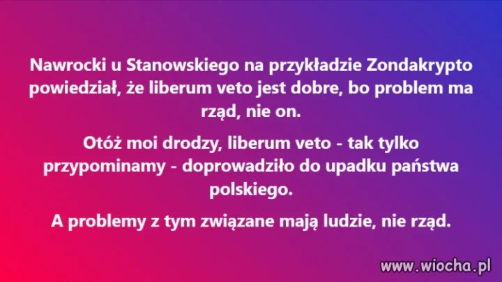Apogeum bezczelności tego gangusa.