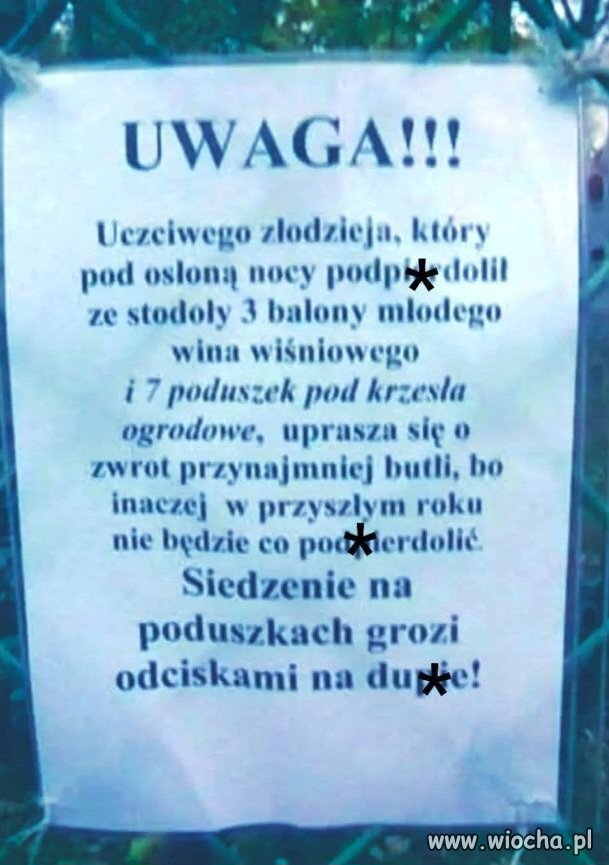 Szczere ogłoszenie 