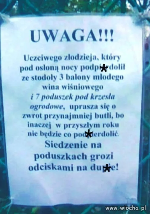 Szczere ogłoszenie 