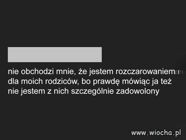 Ja jestem rozczarowaniem