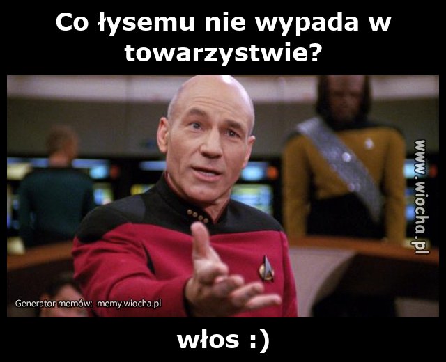 Co łysemu nie wypada w towarzystwie?