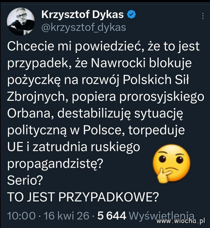 Oczywiście, że nie przypadkowe, to juz system...