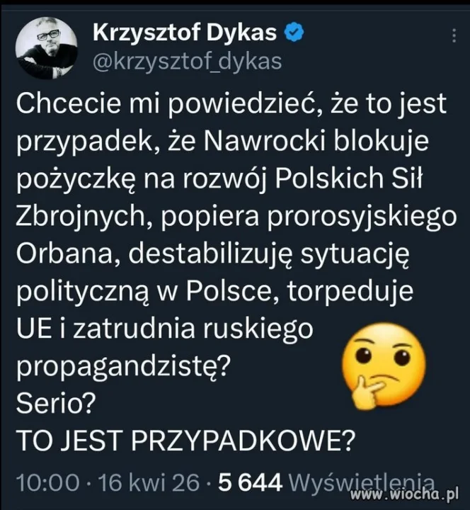 Oczywiście, że nie przypadkowe, to juz system...