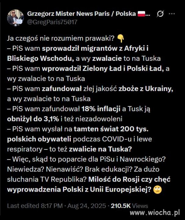 Wszyscy czegoś u was nie rozumiemy, prawaki...