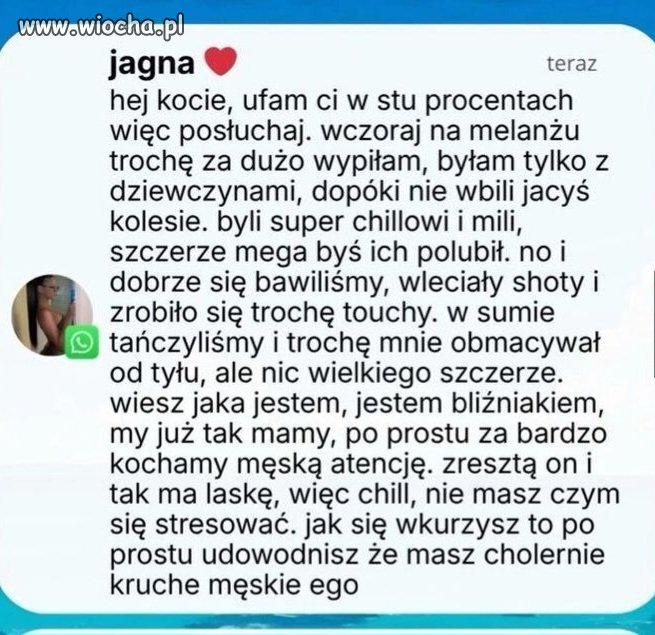 Ja bym ta babkę jednak odstawił 