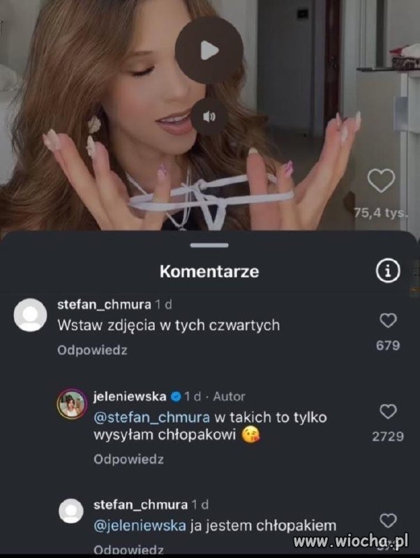 Stefan Chmura jest chłopakiem