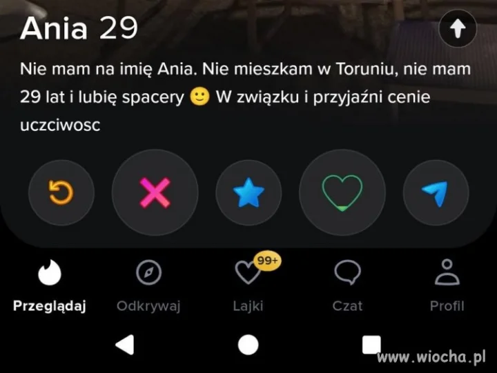 Żadna z informacji o mnie się nie zgadza