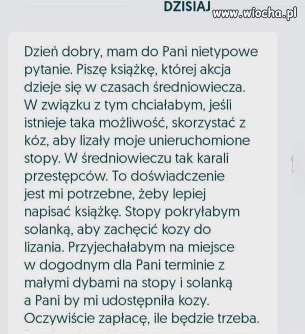 To doświadczenie jest mi potrzebne, żeby lepiej napisać książkę