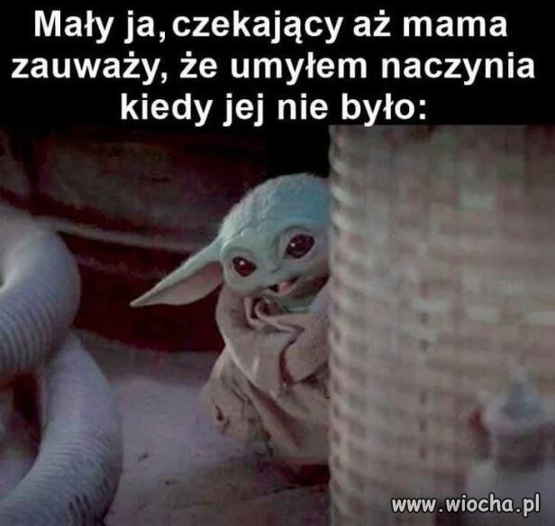 Akurat dzisiaj nie spojrzała na zlew