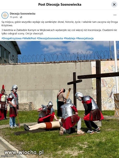 W ZK Wojkowice  odbyło się ... ukrzyżowanie.