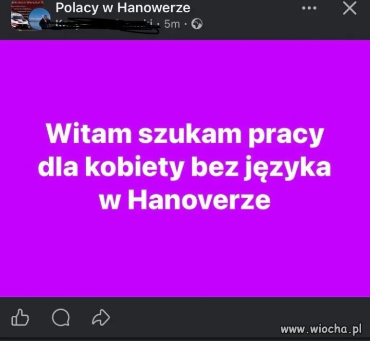 Kobieta bez języka szuka pracy
