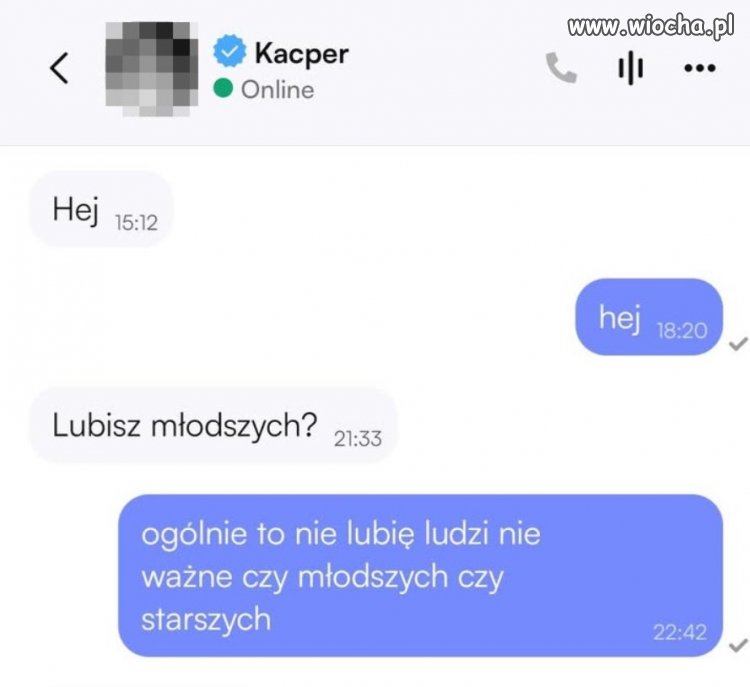 Ja ogólnie nie lubię ludzi