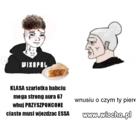 Przyszponcona szarlotka, babiu
