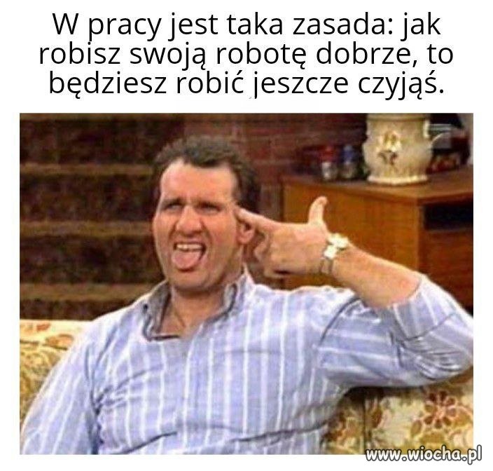 Dobrze wykonujesz swoją robotę