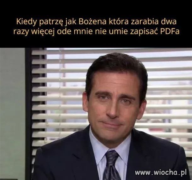 Bożena zarabia dwa razy więcej ode mnie