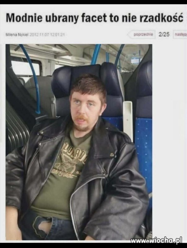 Modnie ubrany facet to rzadkość