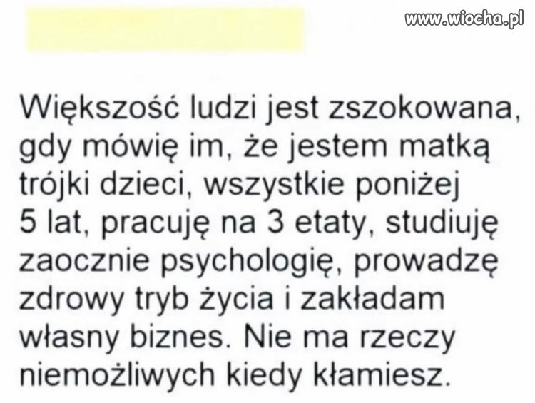 Nie ma rzeczy niemożliwych