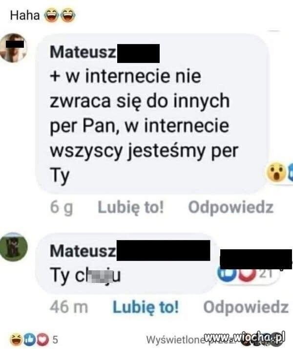 W Internecie wszyscy są na ty