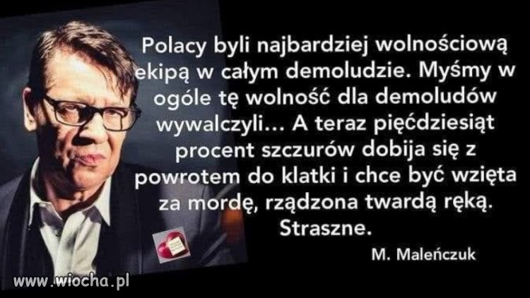 Taka prawda... Wielkie brawa 👏🏻 👏🏻👏🏻👏🏻 Panie Maleńczuk