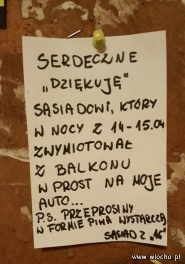 Bo z sąsiadami to trza żyć w zgodzie 