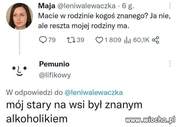 Macie w rodzinie kogoś znanego?