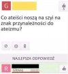 Co ateiści noszą na szyi?