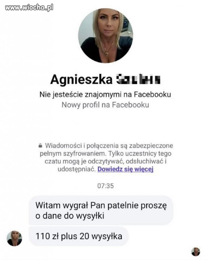 Witam wygrał Pan patelnie