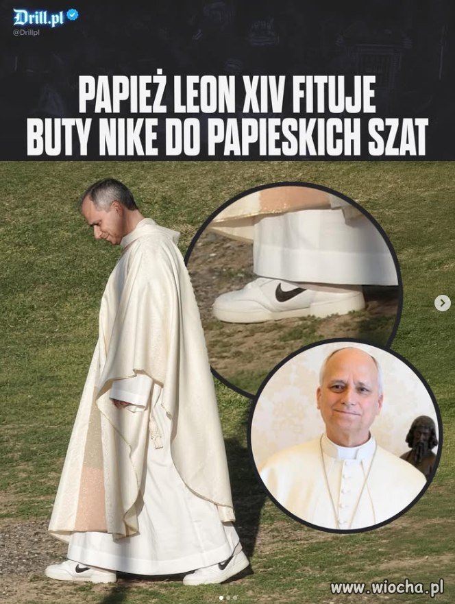 Papież fituje Nike do szat papieskich