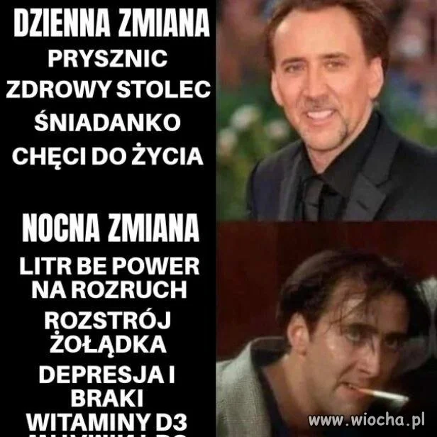 Dzienna zmiana zdrowy tolec