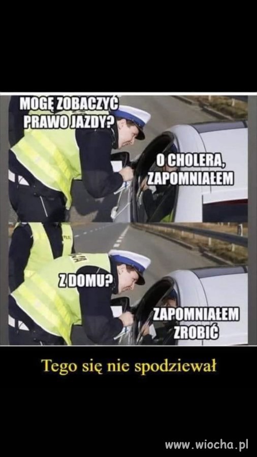 O cholera, zapomniałem