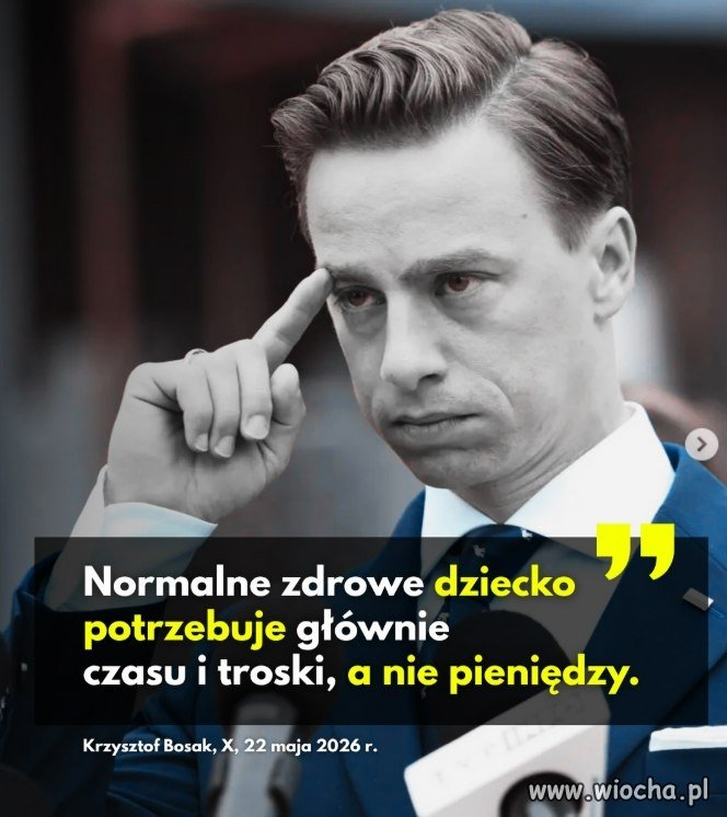 Zdrowe dziecko nie potrzebuje pieniędzy