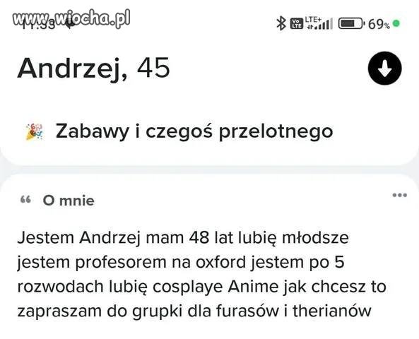 Andrzej uczy na oxford