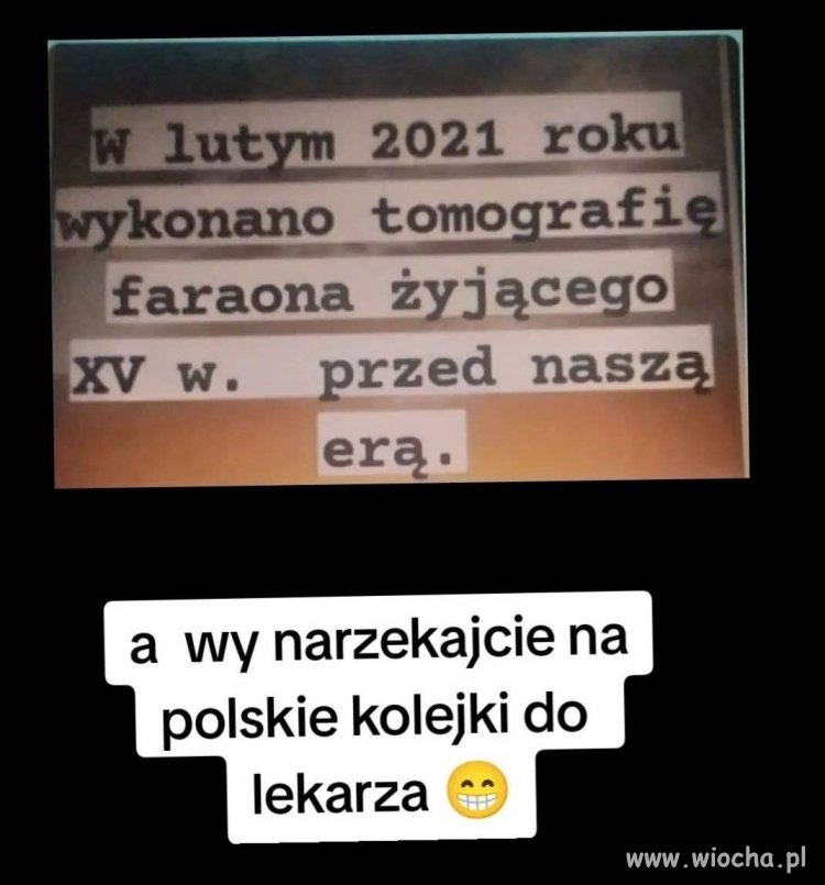Nawet faraon czeka w kolejce