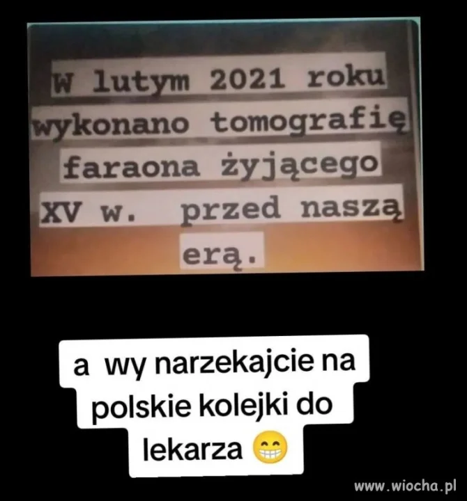 Nawet faraon czeka w kolejce