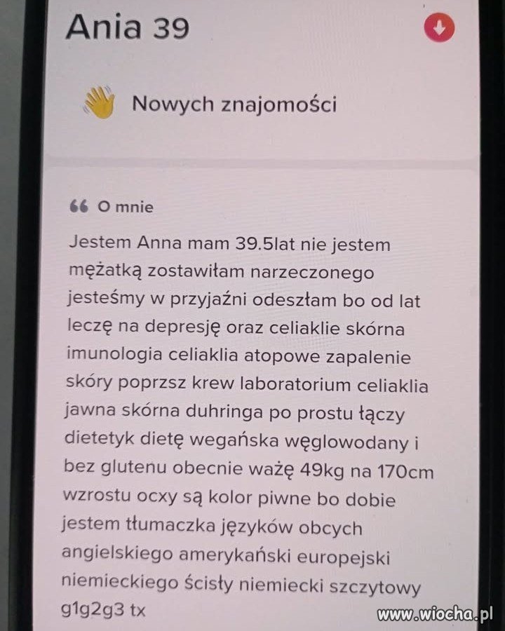 Pani Ania, lat 39 zostawiła narzeczonego