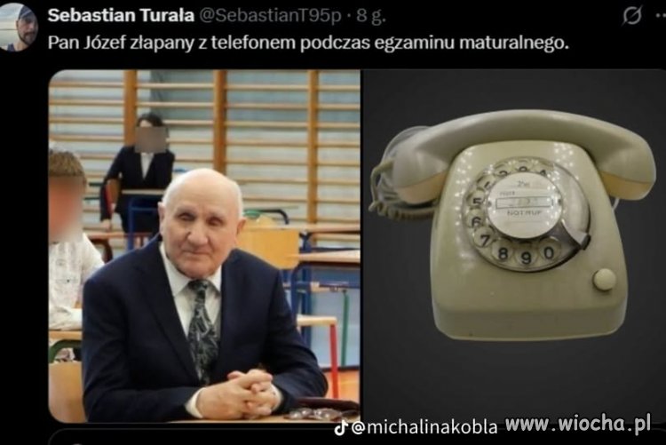 ...miał przy sobie, bo w sklepie płacił...