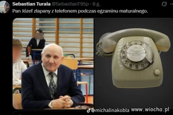 ...miał przy sobie, bo w sklepie płacił...