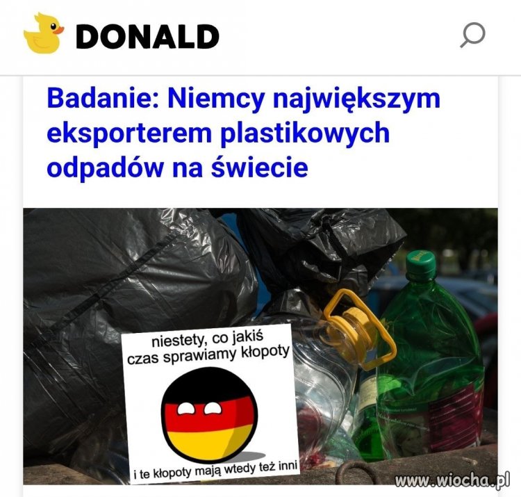 Niemcy największym eksporterem plastikowych odpadów