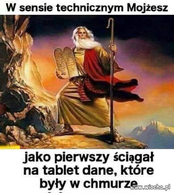 Jako pierwszy ściągał na tablet dane