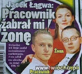 Jackowi Łągwie pracownik zabrał żonę