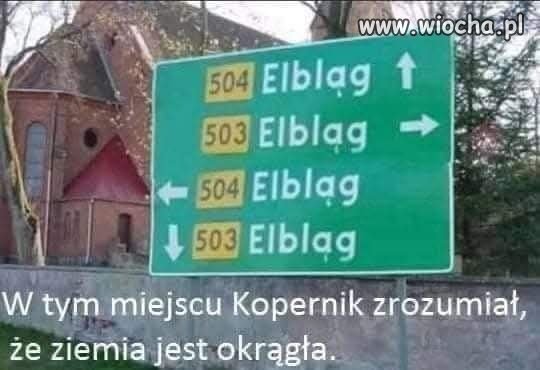 W tym miejscu Kopernik zrozumiał