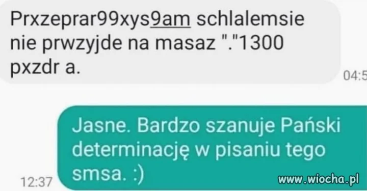 A czy tak bardzo szanuje determinację