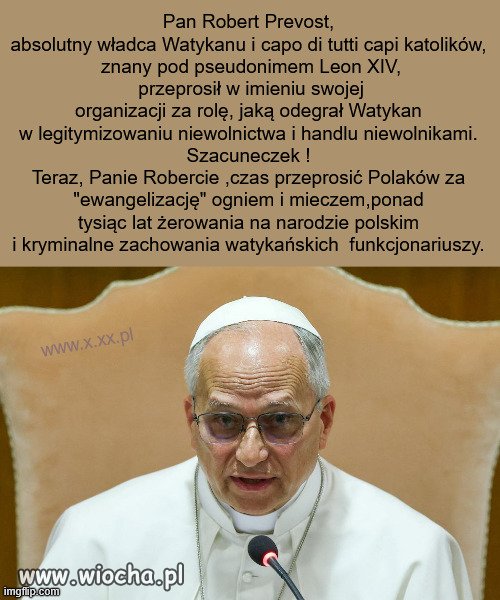 Rzymski Papcio przeprasza...
