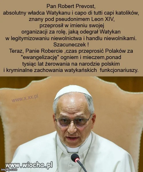 Rzymski Papcio przeprasza...
