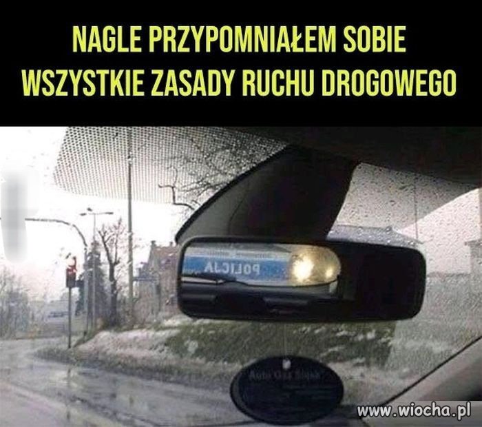 I nagle każdy jedzie jak należy 