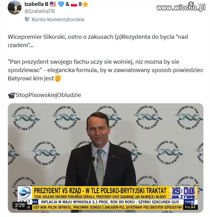 Pasażer samolotu rządowego, nie decyduje o tym jak pilotować tym samolotem.
