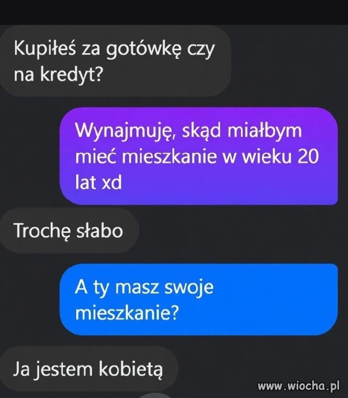 A ty masz swoje mieszkanie?